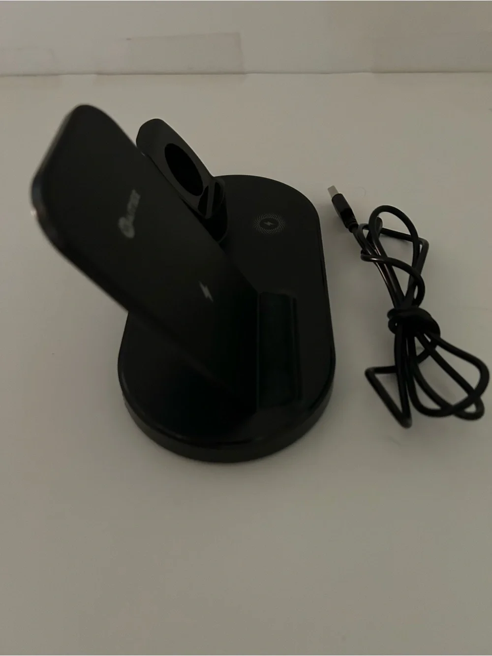 Waitiee W55 Black 3-in-1 Wireless Charging Station iPhone, AirPods, Apple Watch